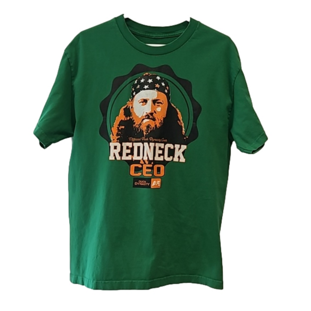 Unbranded T-Shirt Duck Dynasty Green Redneck CEO A&E Men M-L (tag missing)